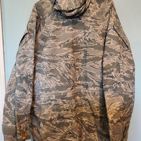 Parka APECS USAF Tiger Stripe Camouflage SPM1C1 07 C 1019 Medium Long W Beanie - Picture 7 of 10